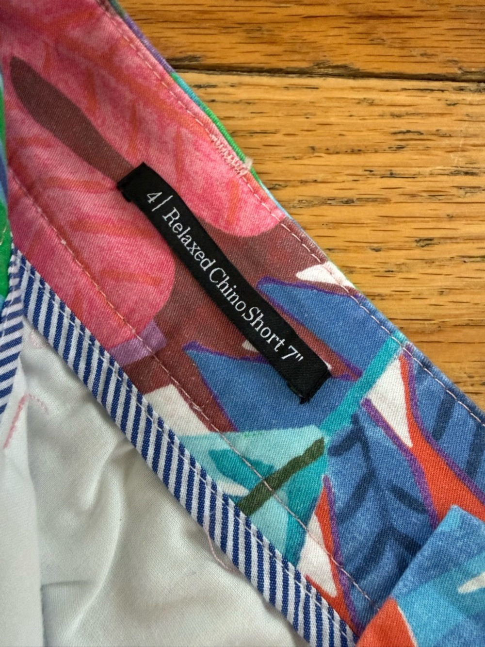Talbots Vibrant Floral Botanical Cotton Blend Chino Shorts Women’s Size 4 NWT - Picture 6 of 15